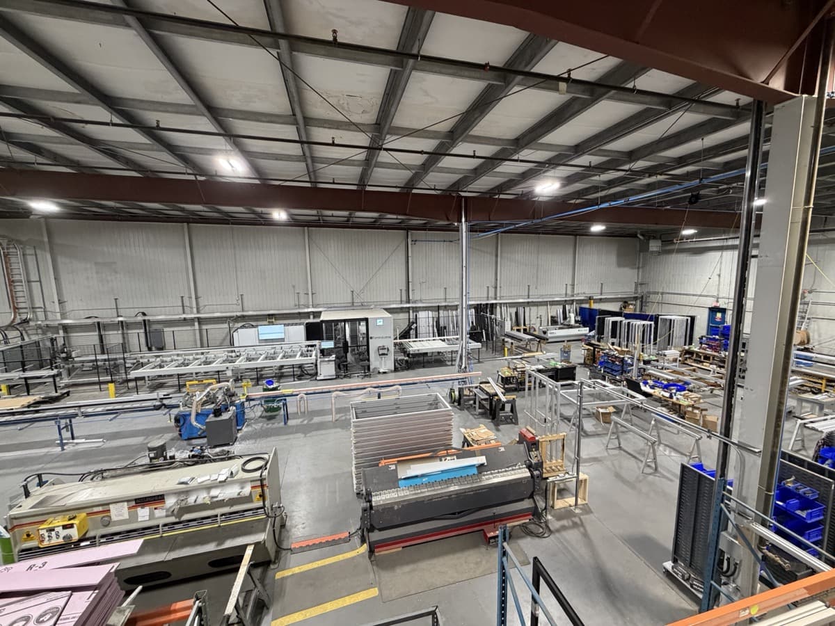 Production line in the new Edmonton facility